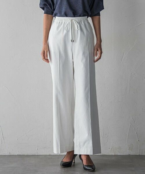 la.f... / ラ・エフ その他パンツ | 【WEB限定/+5cm丈長め】シェルタリングワイドパンツ（ホワイト）