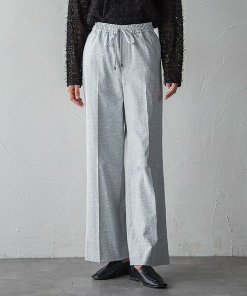 la.f... / ラ・エフ その他パンツ | 【WEB限定/+5cm丈長め】シェルタリングワイドパンツ（ライトグレー）