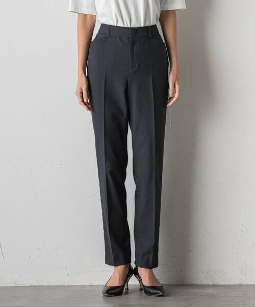 la.f... / ラ・エフ その他パンツ | 【WEB限定/+5cm丈長め】シェルタリングテーパードパンツ（ブラック）