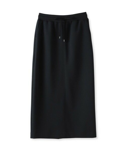 la.f... / ラ・エフ ミニ・ひざ丈スカート | ハイストレッチダンボールスカート（ブラック）