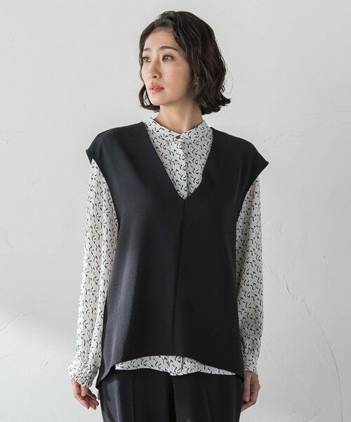 la.f... / ラ・エフ シャツ・ブラウス | ジオメトリック柄ブラウス | 詳細20