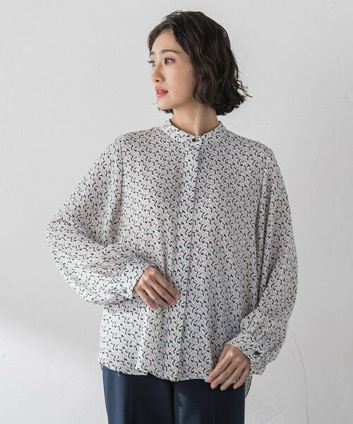 la.f... / ラ・エフ シャツ・ブラウス | ジオメトリック柄ブラウス | 詳細9