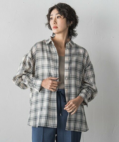 la.f... / ラ・エフ シャツ・ブラウス | 【WEB限定】シアニーチェックシャツ | 詳細6