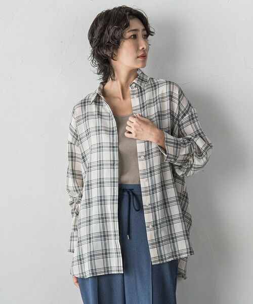 la.f... / ラ・エフ シャツ・ブラウス | 【WEB限定】シアニーチェックシャツ | 詳細9
