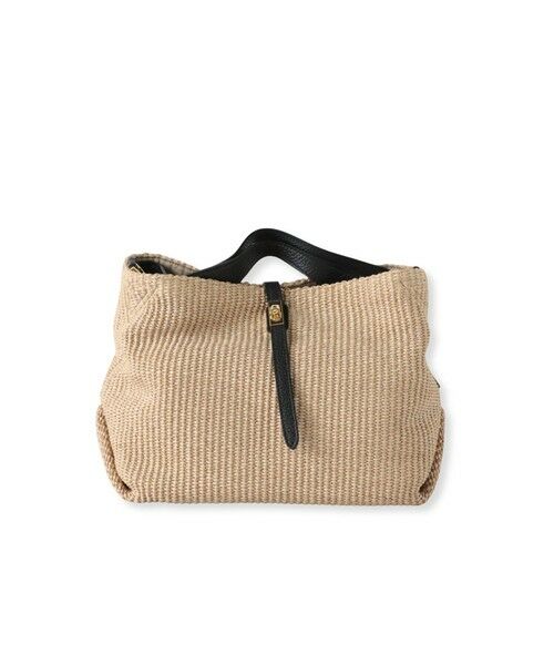 la.f... / ラ・エフ その他小物 | 【VIOLAd'ORO】イタリアンラフィアシート 2WAYトートバッグ（ベージュ）