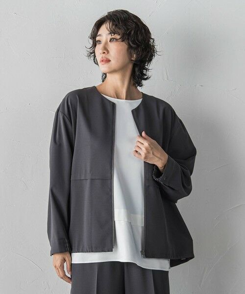 la.f... / ラ・エフ テーラードジャケット | 【選べるSETUP】SUZUSALAジップブルゾン | 詳細21