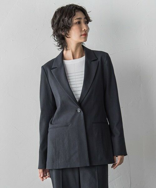 la.f... / ラ・エフ テーラードジャケット | シェルタリングドライオックスジャケット | 詳細3