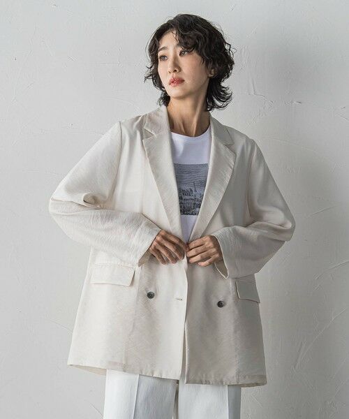 la.f... / ラ・エフ テーラードジャケット | シアータンブラージャケット（ベージュ）