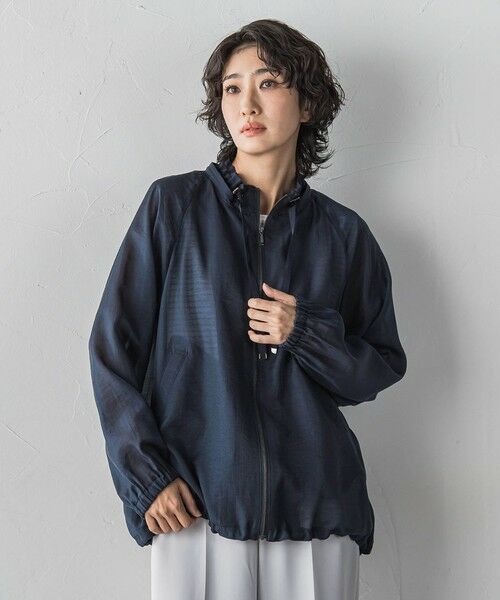 la.f... / ラ・エフ テーラードジャケット | シアーブライトフードブルゾン | 詳細1