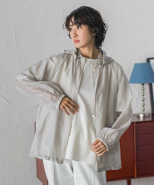 la.f... / ラ・エフ テーラードジャケット | シアーブライトフードブルゾン | 詳細24