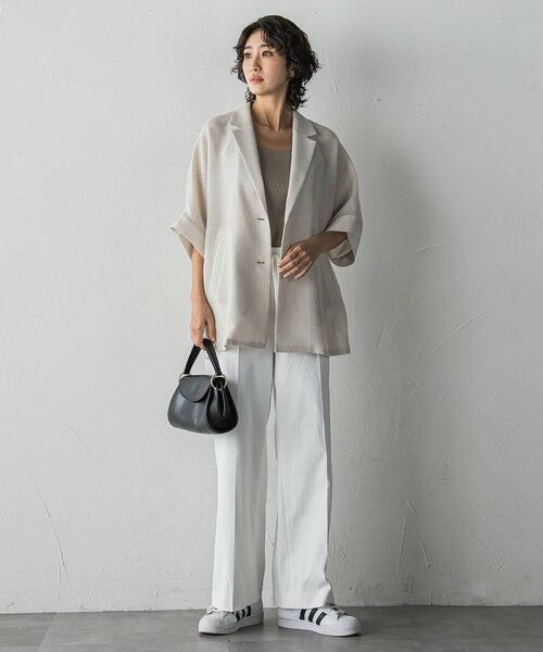 la.f... / ラ・エフ テーラードジャケット | シャンブレーメッシュジャケット | 詳細14