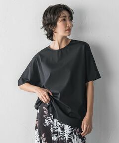 la.f... / ラ・エフ カットソー | バックサテン切り替えスムースカットソー