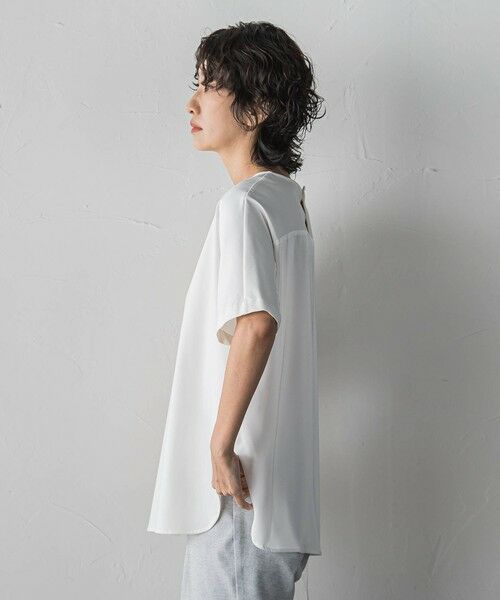 la.f... / ラ・エフ カットソー | バックサテン切り替えスムースカットソー | 詳細2