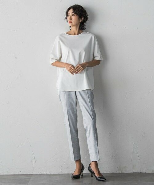 la.f... / ラ・エフ カットソー | バックサテン切り替えスムースカットソー | 詳細4