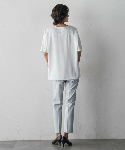 la.f... / ラ・エフ カットソー | バックサテン切り替えスムースカットソー | 詳細6