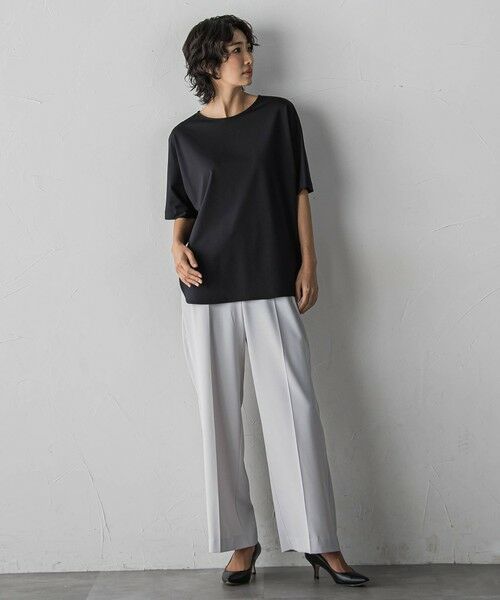 la.f... / ラ・エフ カットソー | バックサテン切り替えスムースカットソー | 詳細15