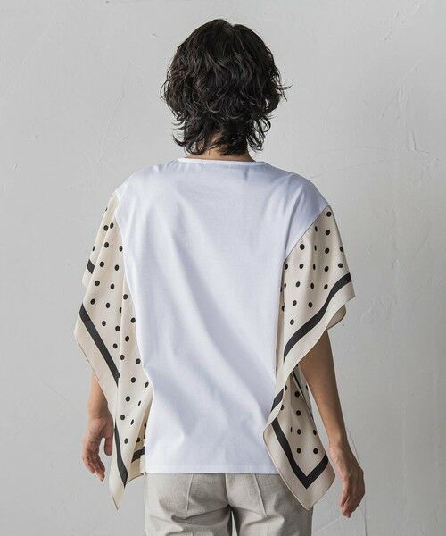 la.f... / ラ・エフ カットソー | ドットスカーフ切り替えカットソー | 詳細3