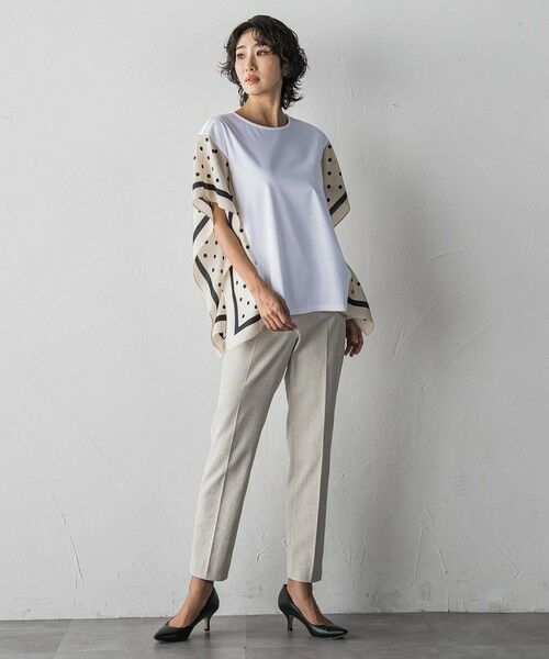 la.f... / ラ・エフ カットソー | ドットスカーフ切り替えカットソー | 詳細5
