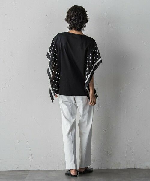 la.f... / ラ・エフ カットソー | ドットスカーフ切り替えカットソー | 詳細16