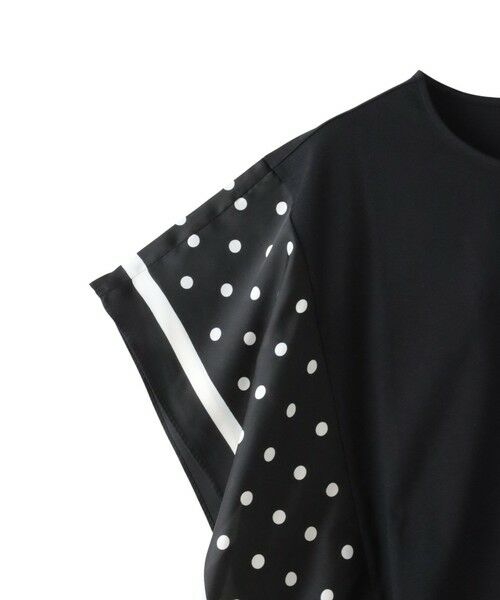 la.f... / ラ・エフ カットソー | ドットスカーフ切り替えカットソー | 詳細19