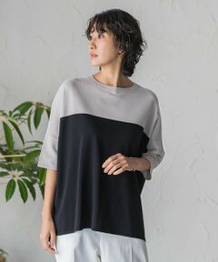 la.f... / ラ・エフ ニット・セーター | 【WEB限定】""涼感""バイカラーニット