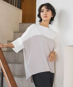 la.f... / ラ・エフ ニット・セーター | 【WEB限定】""涼感""バイカラーニット