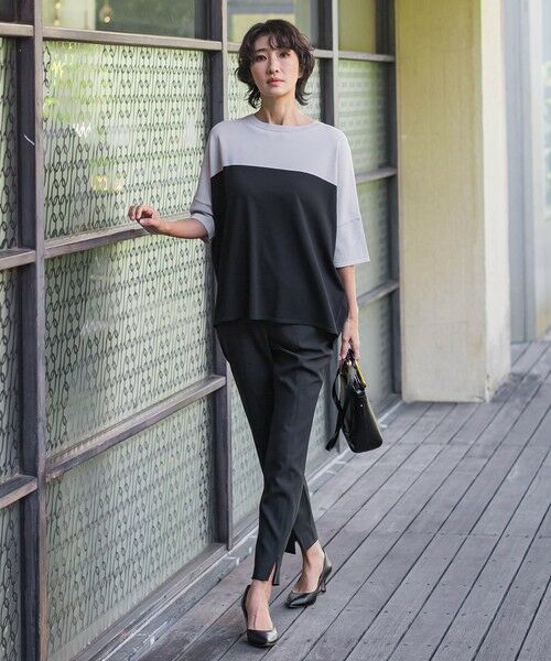 la.f... / ラ・エフ ニット・セーター | 【WEB限定】""涼感""バイカラーニット | 詳細11