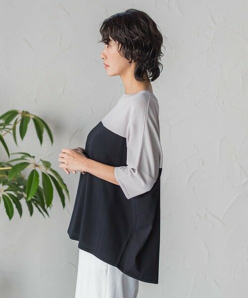 la.f... / ラ・エフ ニット・セーター | 【WEB限定】""涼感""バイカラーニット | 詳細2