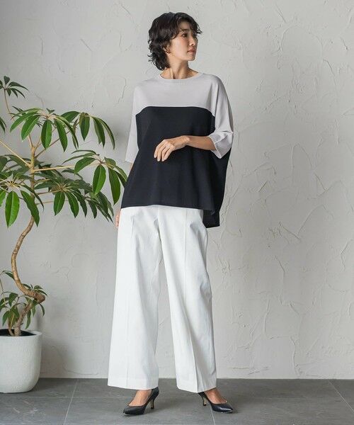 la.f... / ラ・エフ ニット・セーター | 【WEB限定】""涼感""バイカラーニット | 詳細4