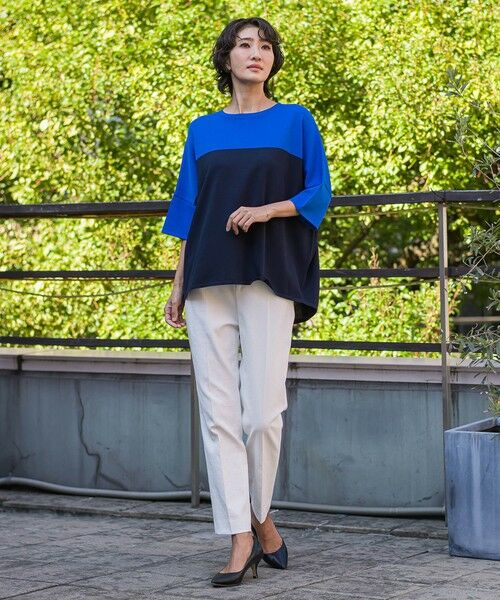 la.f... / ラ・エフ ニット・セーター | 【WEB限定】""涼感""バイカラーニット | 詳細21