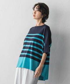 la.f... / ラ・エフ ニット・セーター | 【WEB限定】”涼感”ボーダーニット