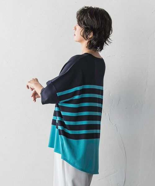 la.f... / ラ・エフ ニット・セーター | 【WEB限定】”涼感”ボーダーニット | 詳細2