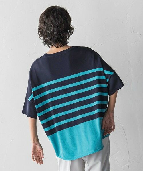 la.f... / ラ・エフ ニット・セーター | 【WEB限定】”涼感”ボーダーニット | 詳細3