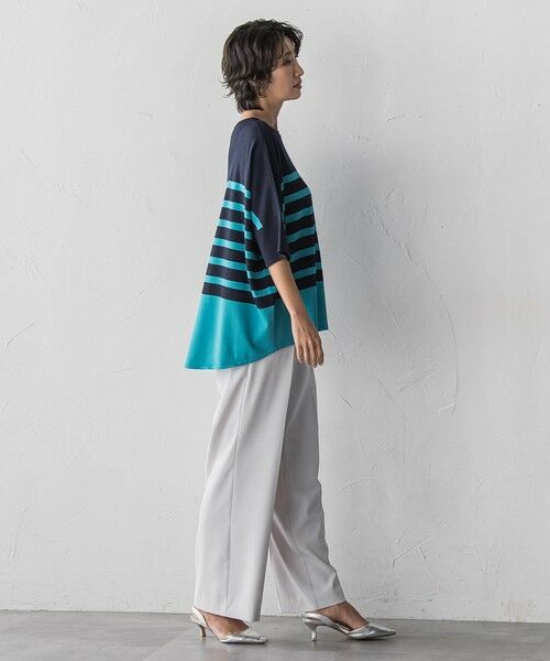 la.f... / ラ・エフ ニット・セーター | 【WEB限定】”涼感”ボーダーニット | 詳細5