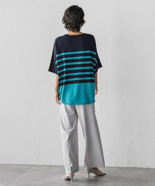 la.f... / ラ・エフ ニット・セーター | 【WEB限定】”涼感”ボーダーニット | 詳細6