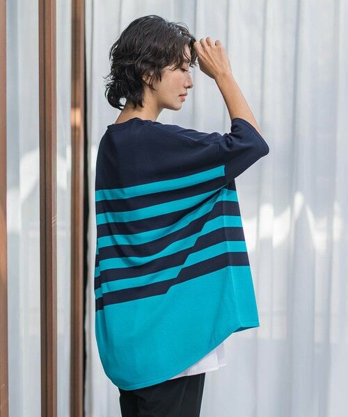 la.f... / ラ・エフ ニット・セーター | 【WEB限定】”涼感”ボーダーニット | 詳細8