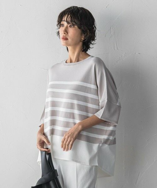 la.f... / ラ・エフ ニット・セーター | 【WEB限定】”涼感”ボーダーニット | 詳細18