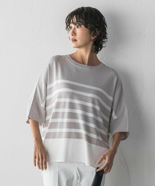 la.f... / ラ・エフ ニット・セーター | 【WEB限定】”涼感”ボーダーニット | 詳細20