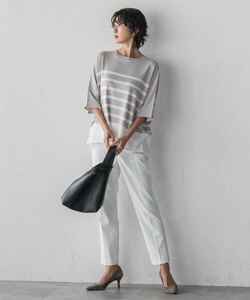 la.f... / ラ・エフ ニット・セーター | 【WEB限定】”涼感”ボーダーニット | 詳細21