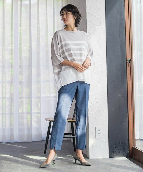 la.f... / ラ・エフ ニット・セーター | 【WEB限定】”涼感”ボーダーニット | 詳細26