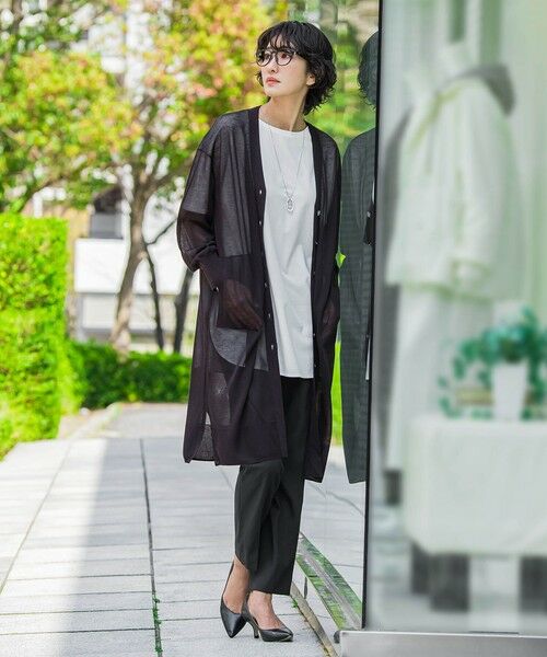 la.f... / ラ・エフ カーディガン・ボレロ | シアーシャイニーニットカーデ | 詳細6