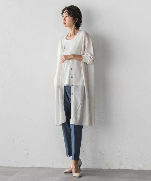 la.f... / ラ・エフ カーディガン・ボレロ | シアーシャイニーニットカーデ | 詳細11