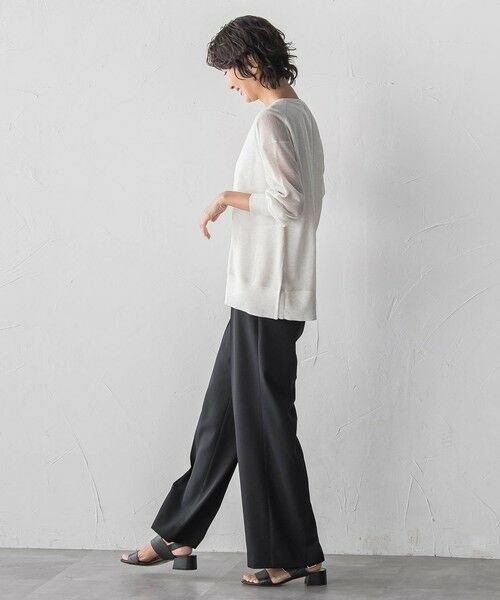 la.f... / ラ・エフ カーディガン・ボレロ | シアーシャイニーニットブルゾン | 詳細17