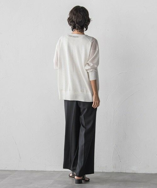 la.f... / ラ・エフ カーディガン・ボレロ | シアーシャイニーニットブルゾン | 詳細18