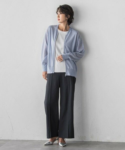la.f... / ラ・エフ カーディガン・ボレロ | シアーシャイニーニットブルゾン | 詳細22