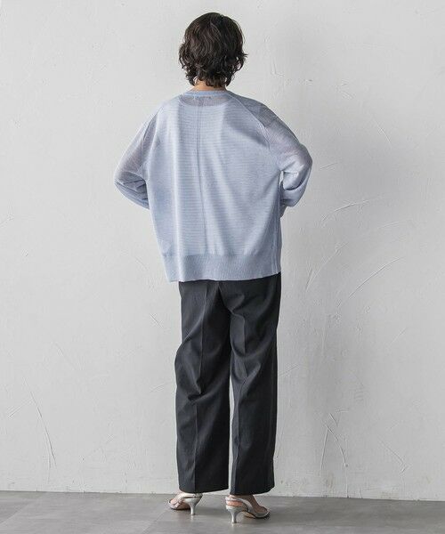 la.f... / ラ・エフ カーディガン・ボレロ | シアーシャイニーニットブルゾン | 詳細24