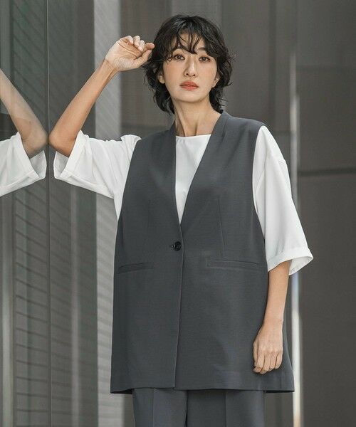 la.f... / ラ・エフ シャツ・ブラウス | 【選べるSETUP】SUZUSALA裾切り替えブラウス | 詳細10