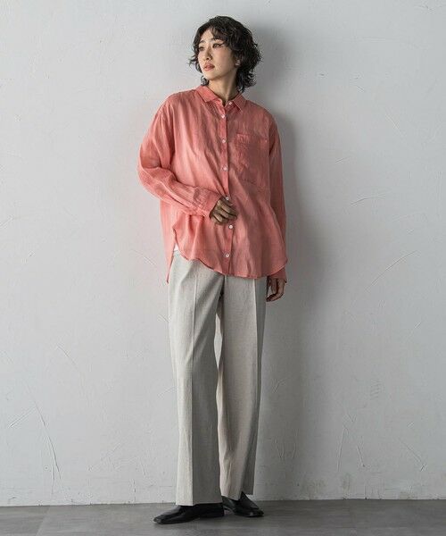 la.f... / ラ・エフ シャツ・ブラウス | 【新色追加】シアーラミーシャツ | 詳細15