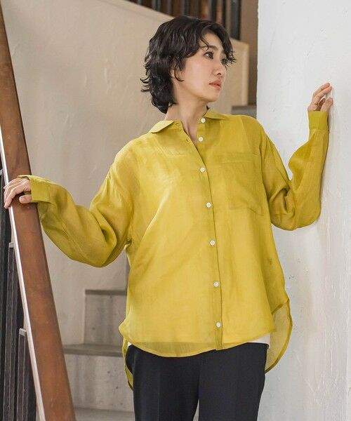 la.f... / ラ・エフ シャツ・ブラウス | 【新色追加】シアーラミーシャツ | 詳細19