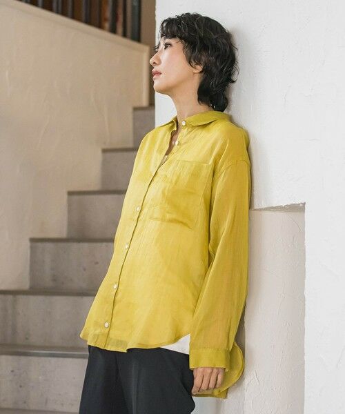 la.f... / ラ・エフ シャツ・ブラウス | 【新色追加】シアーラミーシャツ | 詳細20